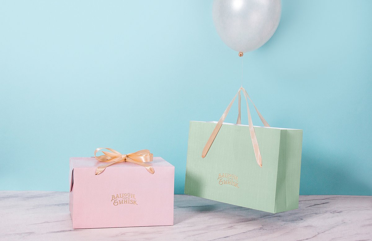 蛋糕店（食品）品牌vi設計—Balloon and Whisk 插圖賞析，vi設計，視覺形象vi設計，食品vi設計，包裝設計，蛋糕店品牌vi設計，vi品牌策劃，深圳vi設計，左右格局